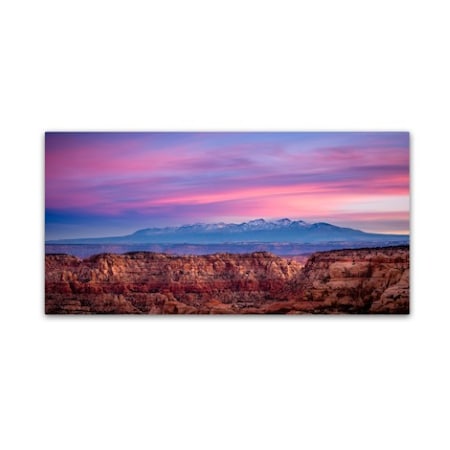 Dan Ballard 'Canyon And Mountains' Canvas Art,12x24